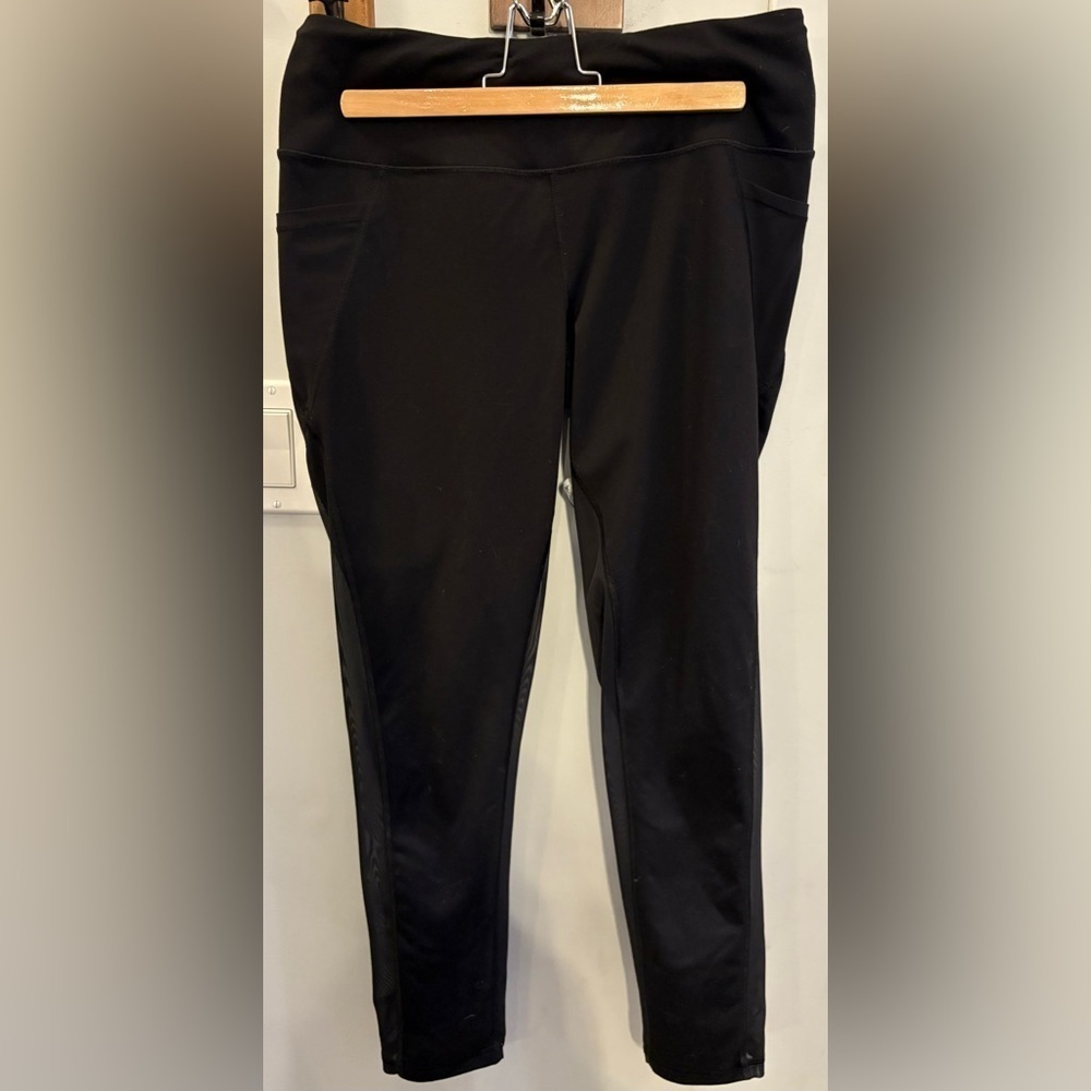 Victoria Secret Black Leggings with sheer legs